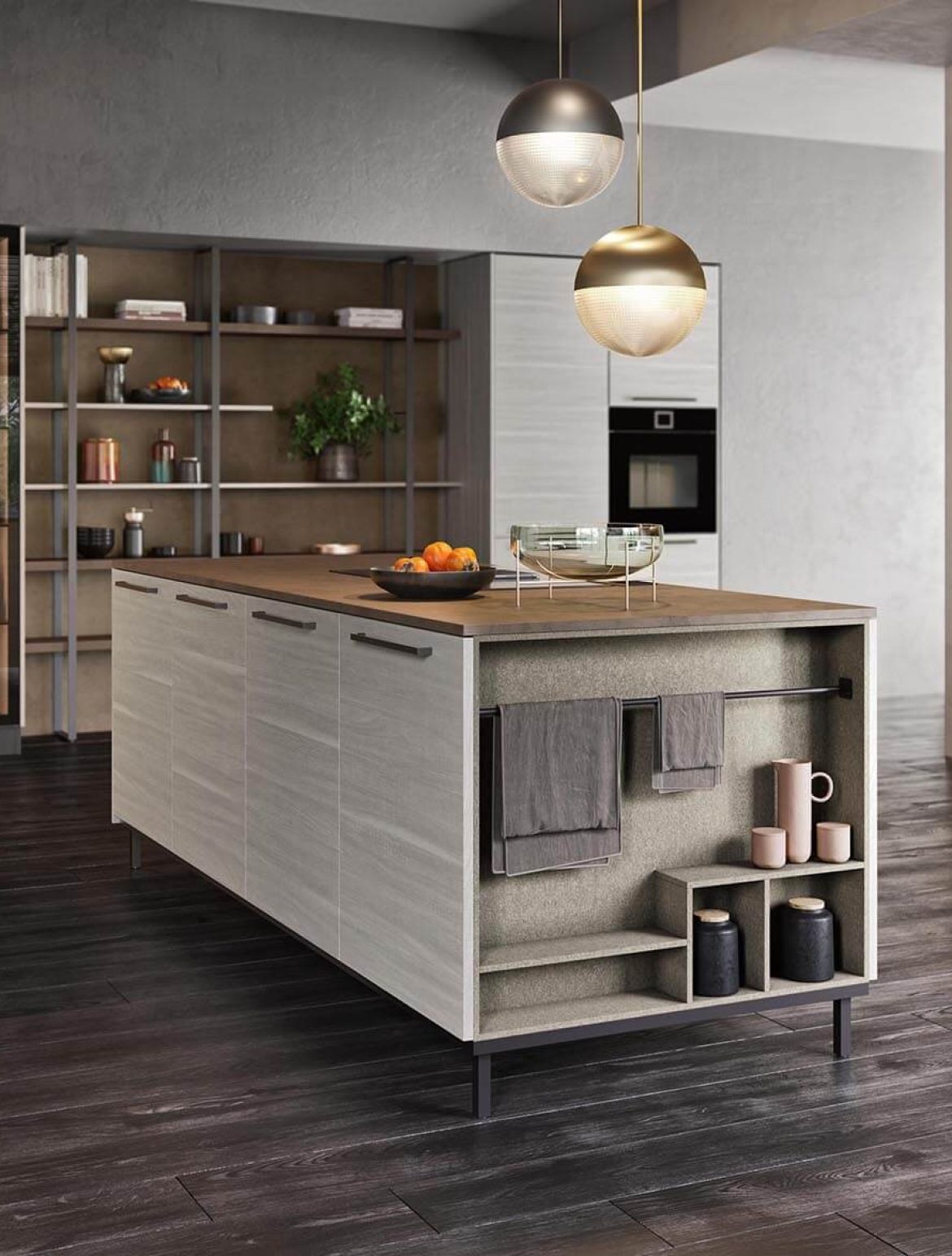 cuisine aux couleurs neutres