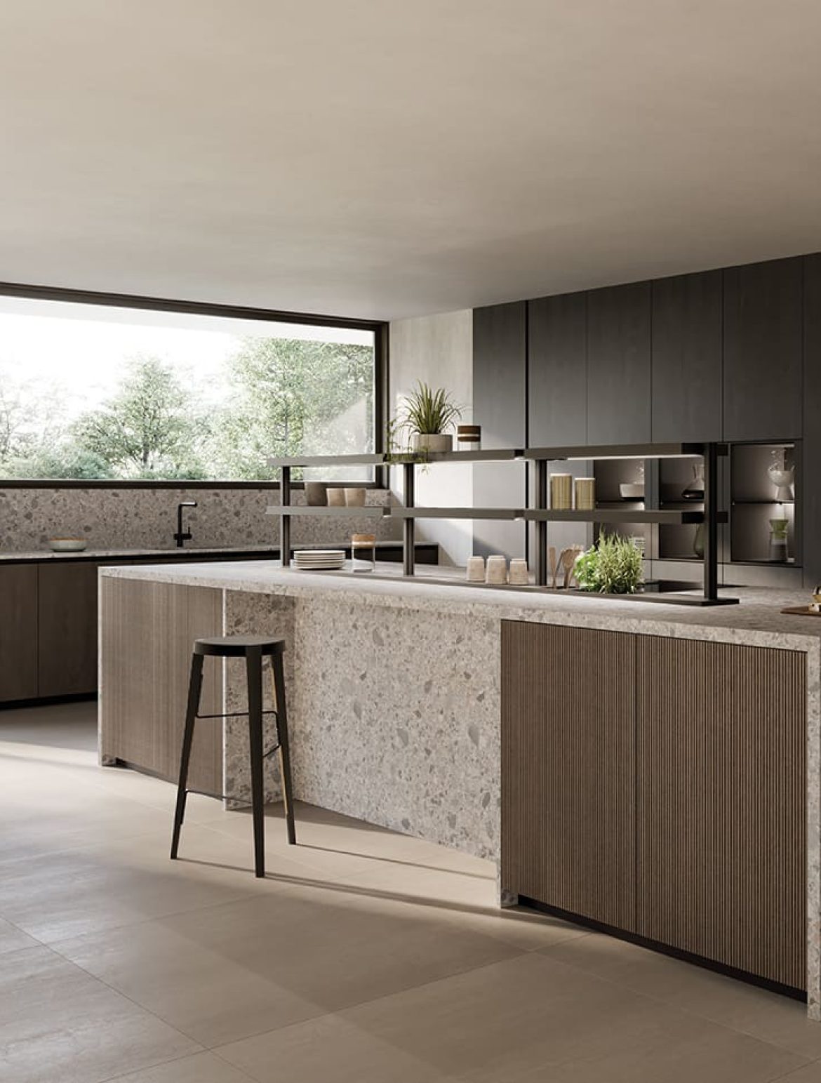 Meuble de cuisine italienne
